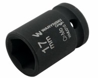 WARYŃSKI 1/2" šesterokutni udarni ključ. 17 mm. CRMO. DIN 3129